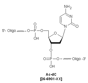 Ac-dC oligo modification from Gene Link